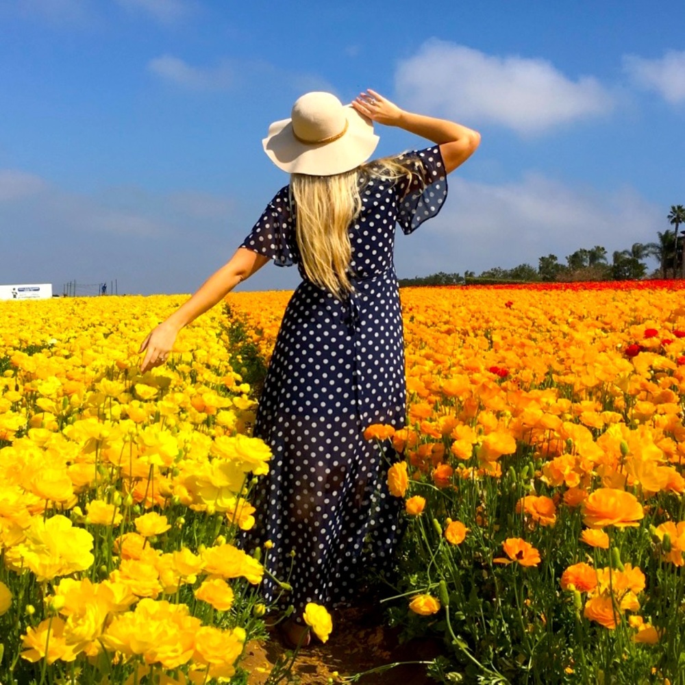 Show Me Your Mumu Marianne Maxi Wrap Dress in Dippin Dot print